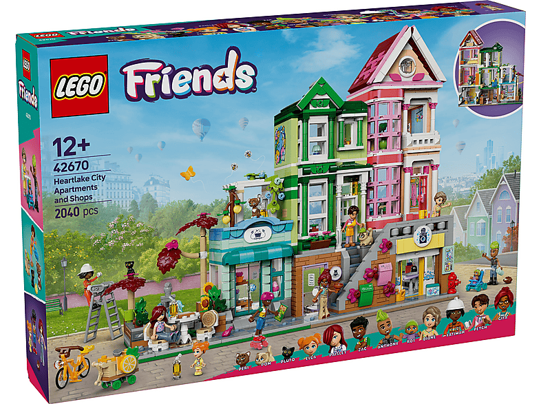 LEGO Friends Apartamentos y Tiendas: Juguetes con Mini Muñecos y Gatos para Niñas 42670 — Juego de construcción, edad recomendada: 12 año(s), 1 piezas, vista 5