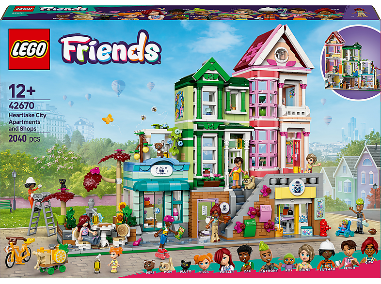 LEGO Friends Apartamentos y Tiendas: Juguetes con Mini Muñecos y Gatos para Niñas 42670 — Juego de construcción, edad recomendada: 12 año(s), 1 piezas, vista 7