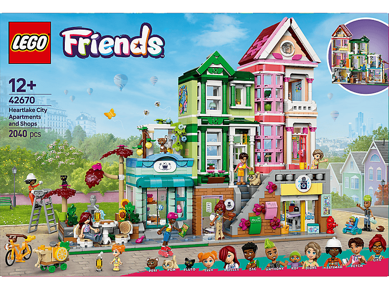 LEGO Friends Apartamentos y Tiendas: Juguetes con Mini Muñecos y Gatos para Niñas 42670 — Juego de construcción, edad recomendada: 12 año(s), 1 piezas, vista 8