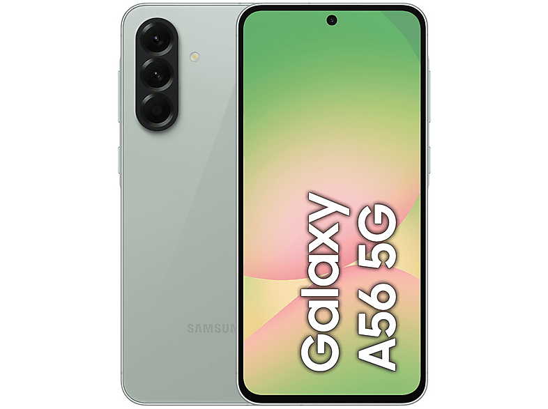 SAMSUNG A56 6.6P/5G/8N/8+128GB/GR — Smartphone, Oliva, 8 GB RAM, 120 Hz, 5,000 mAh