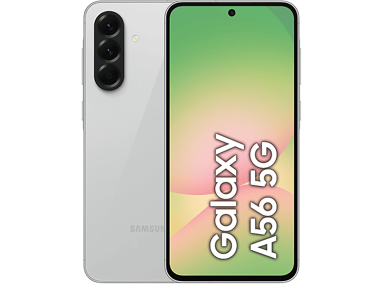 SAMSUNG A56 6.6P/5G/8N/8+128GB/G — Smartphone, Gris, 8 GB RAM, 120 Hz, 5,000 mAh