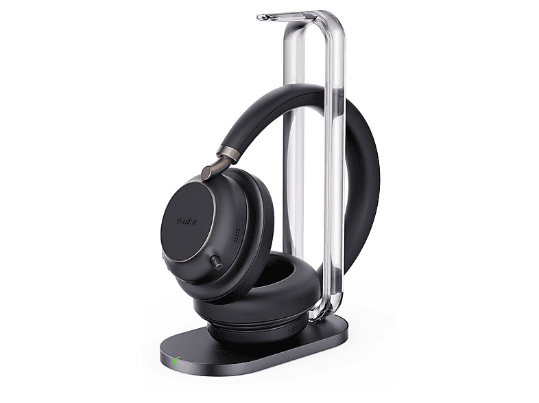 YEALINK — Auriculares inalámbricos, Supraaurales, Bluetooth, Negro, BH76 Plus + Charging Stand Teams USB-C/A YEALINK, vista 2