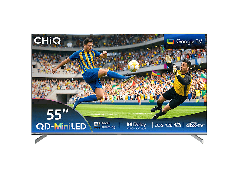CHIQ M55QN9G — TV Mini LED 55", Black, UHD 4K, Smart TV, DVB-T2 (H.265)