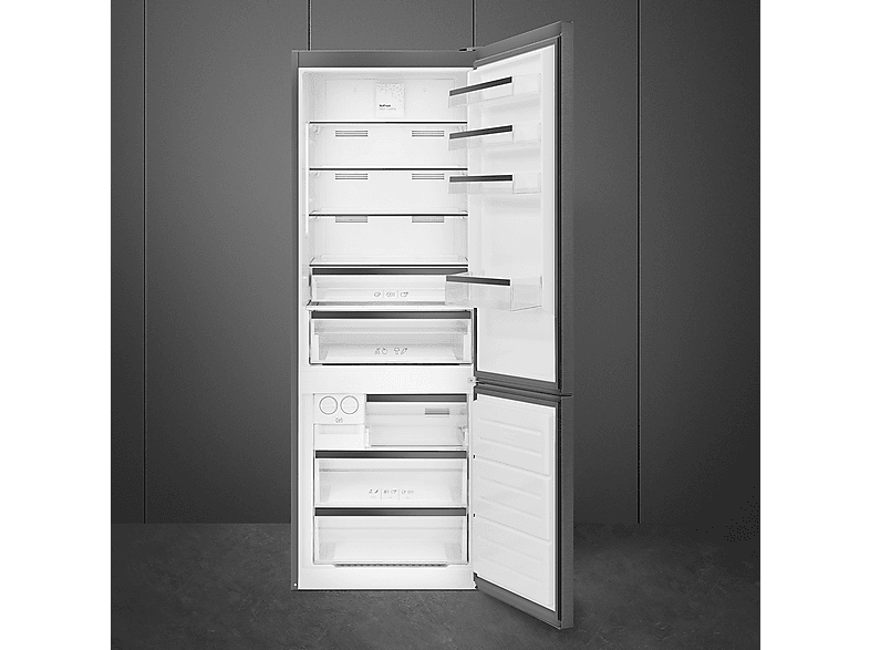 SMEG FC48KDND — Frigorífico combi, Altura 192,00 cm, Acero, No Frost, Capacidad 481 l, vista 2