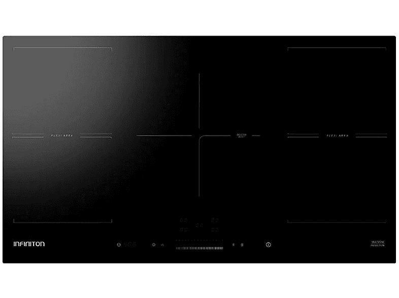 INFINITON IND-A55F — Placa inducción, 90 cm, Negro, 5 zonas