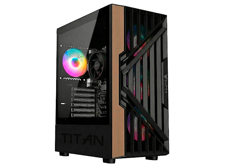 PC RACING Atlas — PC Gaming, 32 GB RAM, 1 TB SSD, Negro, AMD Ryzen™ 5 5600GT