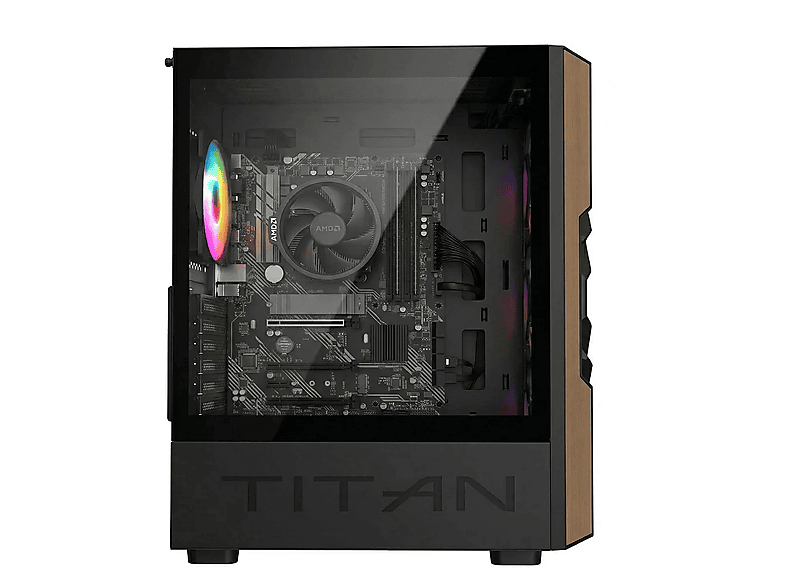 PC RACING Atlas — PC Gaming, 32 GB RAM, 1 TB SSD, Negro, AMD Ryzen™ 5 5600GT, vista 2