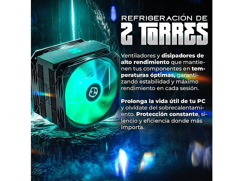 PC RACING Atlas — PC Gaming, 32 GB RAM, 1 TB SSD, Negro, AMD Ryzen™ 7 5700X, vista 6