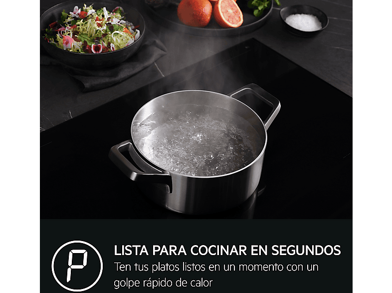 AEG TO74IB00FB — Placa inducción, 710 mm, Negro, 4 zonas, vista 9