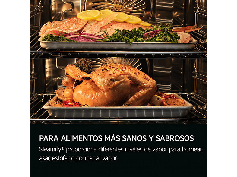 AEG TP9SB831AB — Horno a vapor, 59,5 cm, Negro, Libre instalación, 70 l, vista 2