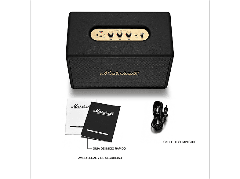MARSHALL Woburn III — Altavoz bluetooth, 90 W, Negro, Bluetooth 5.2, vista 4