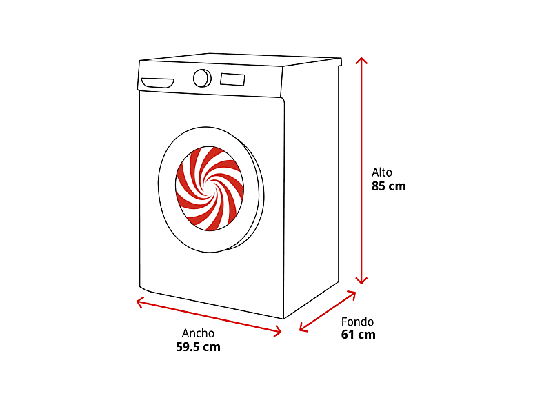 HAIER I-Pro Series 3 HWD90-B14939-IB — Lavadora secadora, 9 kg+6 kg, 15 programas, Vapor, Blanco, vista 2