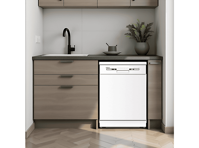 EDESA EDW-6231 WH — Lavavajillas libre instalación 60 cm, 14 servicios, 7 programas, 59,8 cm, Blanco, vista 4
