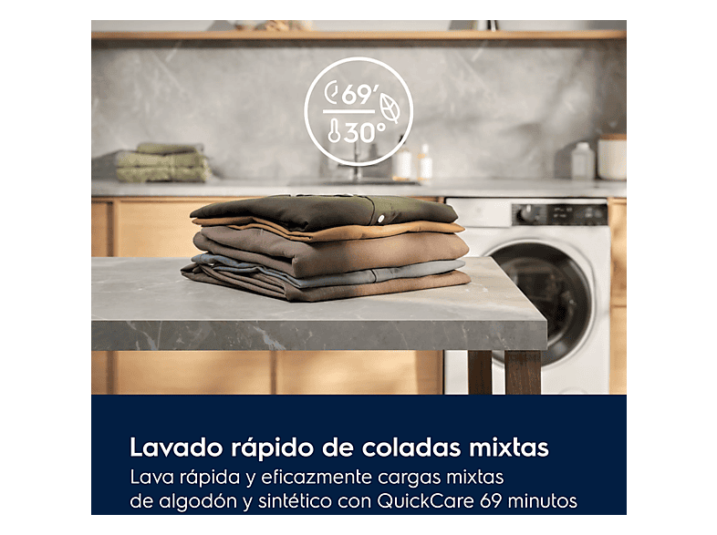ELECTROLUX EFI7394N2B — Lavadora carga frontal, 9 kg, Blanco, vista 8