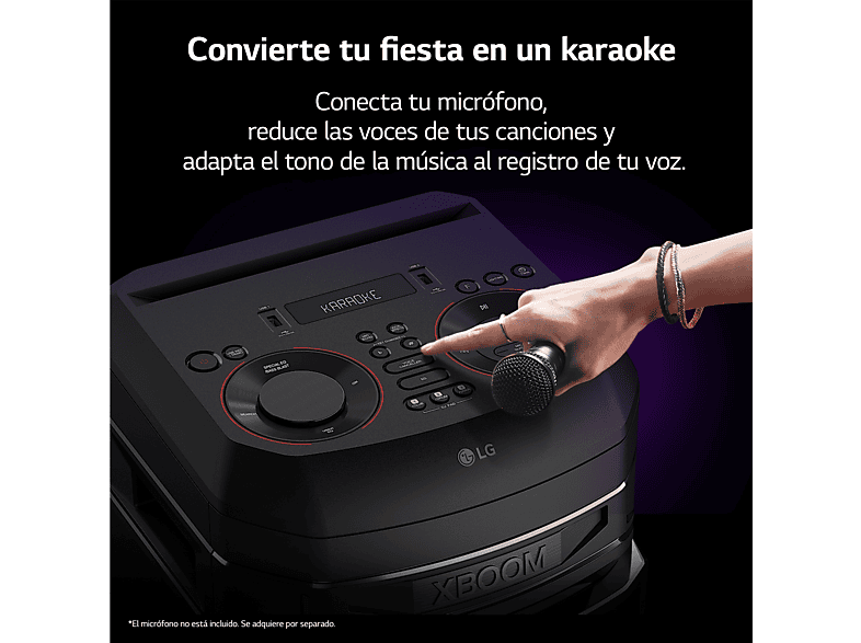 LG XBOOM RNC9 — Altavoz de gran potencia, 1000W, Negro, Luces Multi Color, Efectos DJ, vista 11
