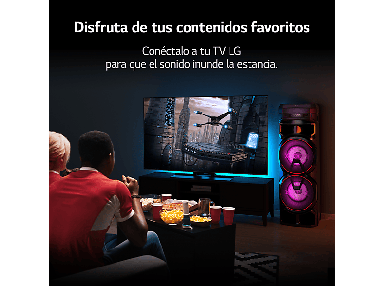 LG XBOOM RNC9 — Altavoz de gran potencia, 1000W, Negro, Luces Multi Color, Efectos DJ, vista 15