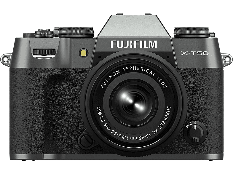 FUJIFILM X-T50 — Cámara EVIL, Gris, 40,2 megapixel, X-Trans CMOS, 6.2K (6240 x 3150 píxeles)