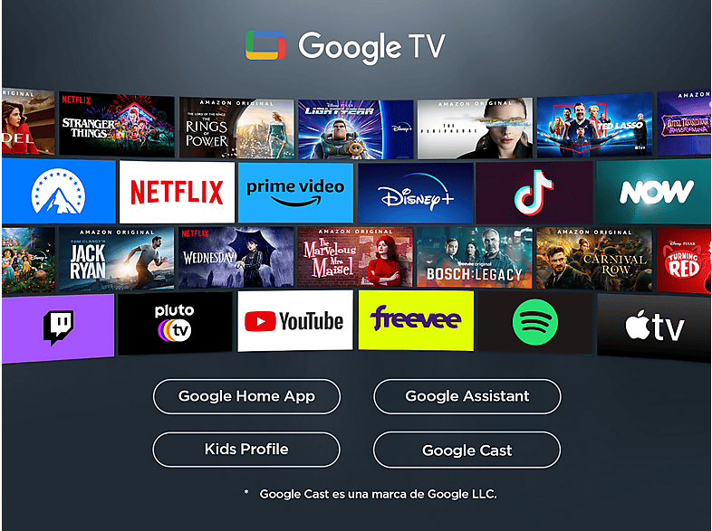 TCL 85P7K/QLED — TV QLED 85", Negro, UHD 4K, AiPQ Processor, Smart TV, vista 9
