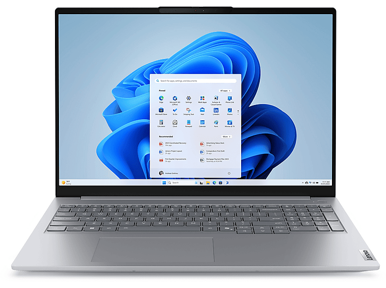 LENOVO THINKBOOK 16 G8 IAL ULTRA5-225U/16/16/512/W11P — Portátil, 16 GB RAM, 512 GB SSD, Gris, 16" WUXGA
