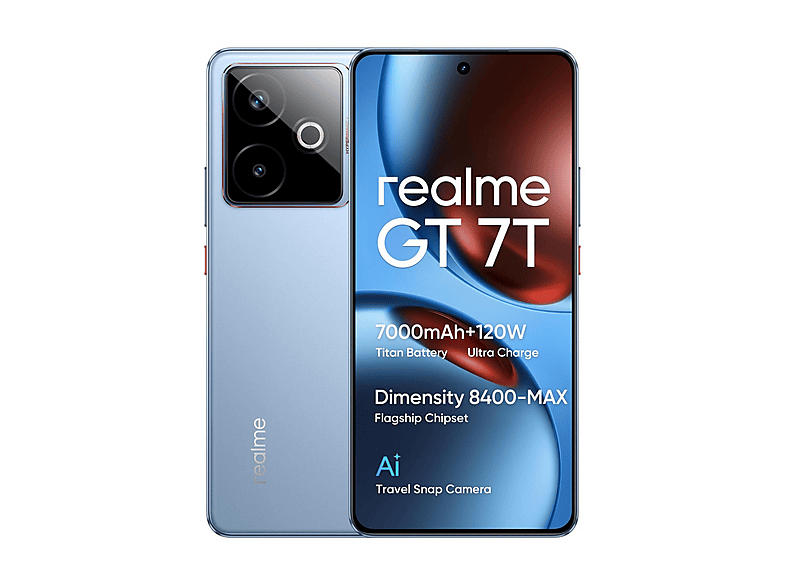 REALME GT7T 6.8P/5G/8N/12+512GB/BL — Smartphone, Azul, 12 GB RAM, 7000 mAh, Móvil Android