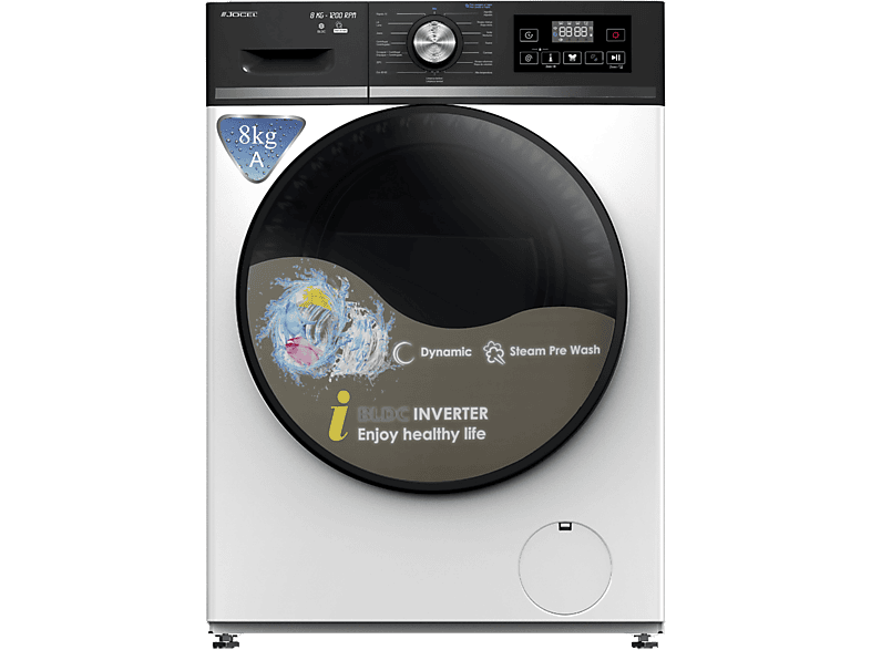 JOCEL JLR014177 — Lavadora carga frontal, 8 kg, 16 programas, Blanco