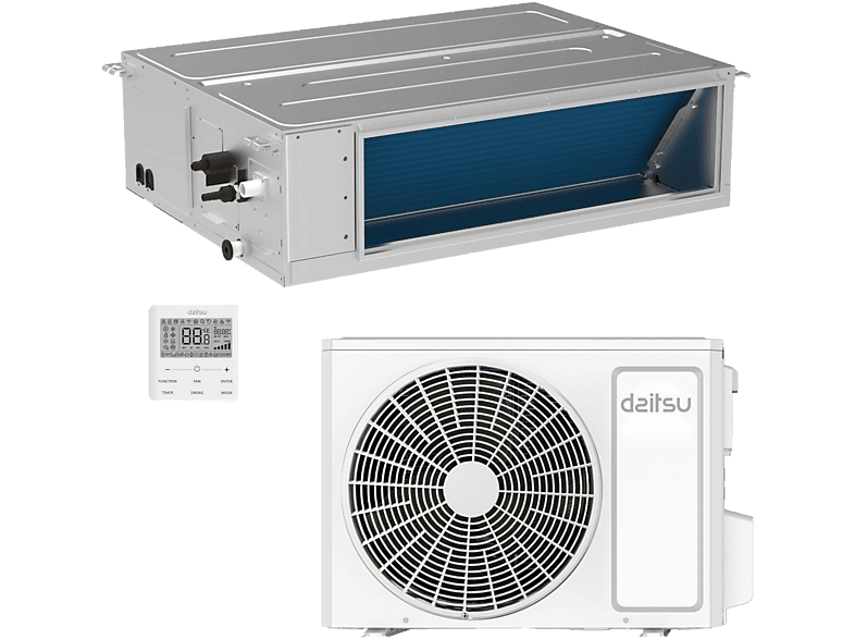 DAITSU SPLIT ATLAS CONDUCTOS ACD 24K DBS — Aire acondicionado por conductos, Gris, 6105 fg/h, Función Inverter