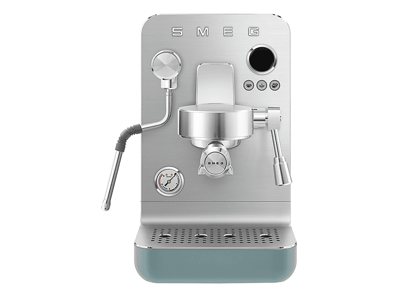 SMEG EMC02EGMEU — Cafetera de café espresso, 1700 W, Verde, 15 bar, 2 tazas