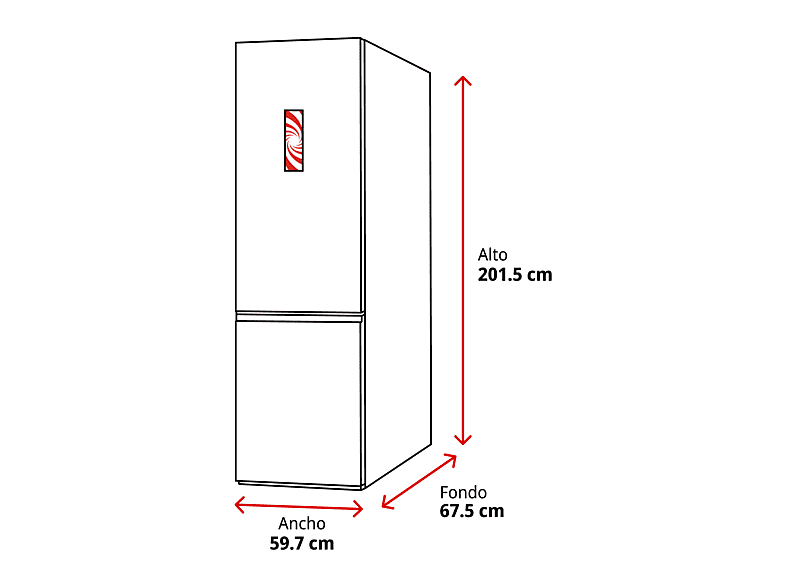 MIELE KFN 4797 CD — Frigorífico combi, 201.5 cm Altura, Inox, No Frost, 360l, vista 2