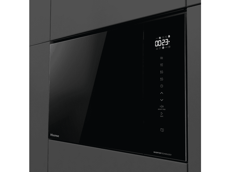 HISENSE BIM325GI63DBG — Microondas, 1450 W, Negro, 5 potencia, 25 l, vista 3