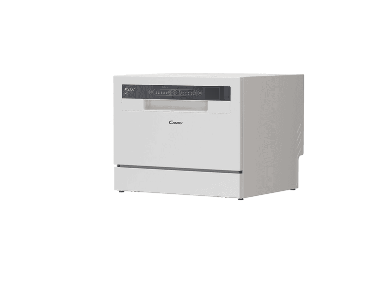 CANDY Rapido' CP 6E51LW — Lavavajillas compacto, 6 servicios, 5 programas, 45 cm, Blanco, vista 2
