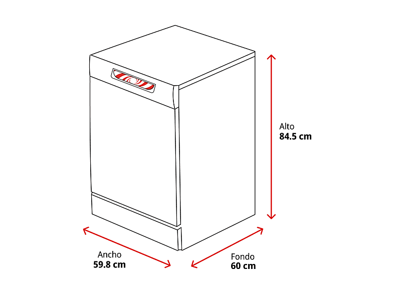 MIELE G7600SCBRWS — Lavavajillas, 9 programas, 60 cm, Wifi, Blanco, vista 2