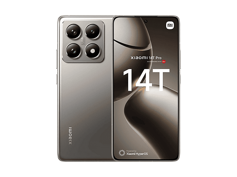 XIAOMI 14T Pro — Smartphone, Gris, 256 GB, 12 GB RAM, 144 Hz
