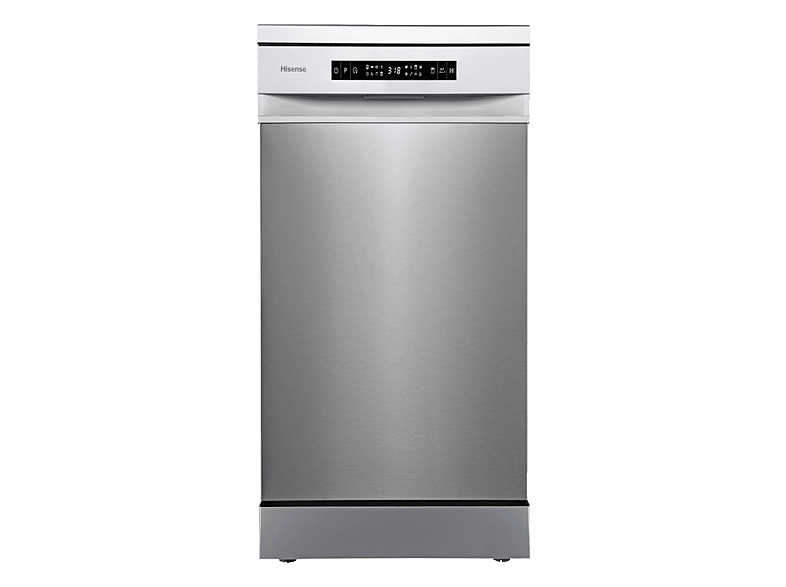 HISENSE HS543D10X — Lavavajillas, 11 servicios, 8 programas, 44.8 cm, Inox