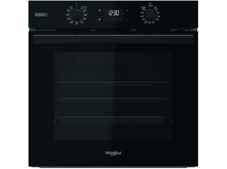 WHIRLPOOL OMSR58RU1SB — Horno, Multifunción, 59.5 cm, Negro, Pirolítico + Hidrolítico,71 l