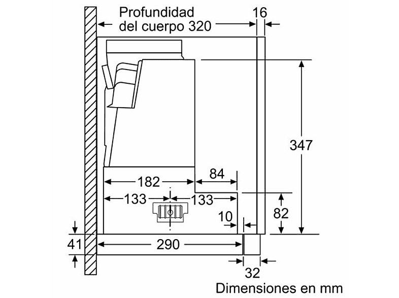 BOSCH DFS067K51 — Campana telescópica, Telescópica, 5 velocidades, 717 m³/h, Iluminación Led ,60 cm, vista 9