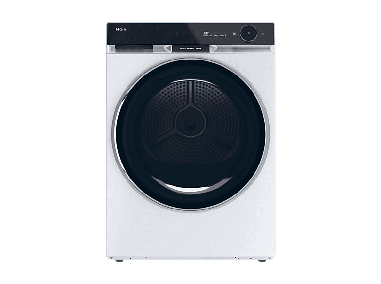 HAIER HD90-A3Q397U1-S X Series 11 — Secadora bomba de calor, 9 kg, 17 programas, Blanco, Ultra Reverse Drum