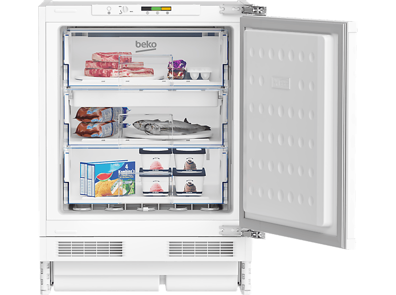 BEKO BU1204N — Congelador vertical integrable, Cíclico, Altura 82cm, Capacidad 94 l, 3 Cajones, vista 4