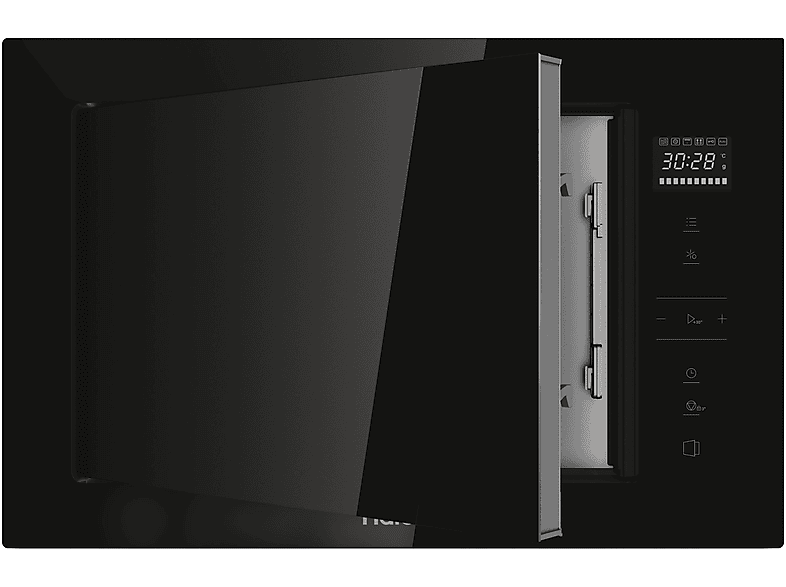 HAIER Series 2&4 H38MWID4ID27N — Microondas con grill integrable, 900W, Negro, 6 niveles, 28 l, vista 4