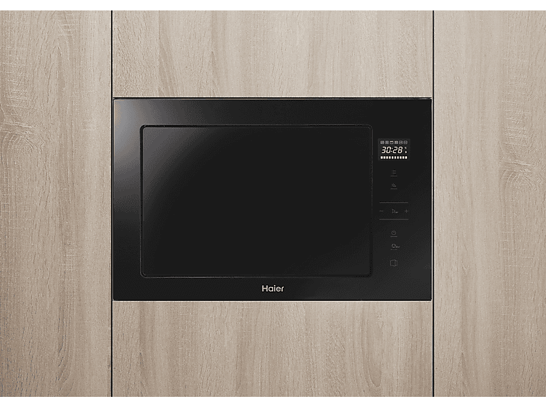 HAIER Series 2&4 H38MWID4ID27N — Microondas con grill integrable, 900W, Negro, 6 niveles, 28 l, vista 6
