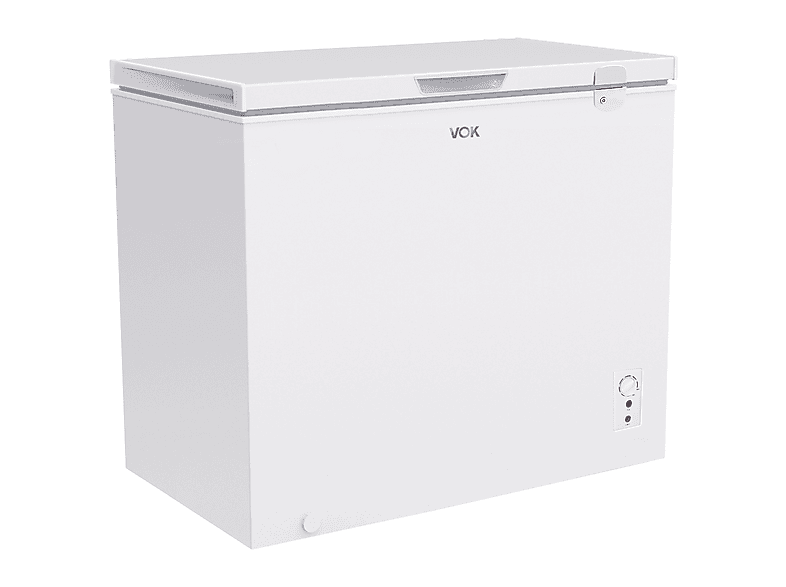 VOK EVF-291CDEW — Congelador horizontal, Cerradura, 83,5 cm, Blanco, Capacidad 291 l