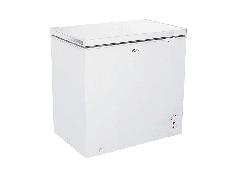 VOK EVF-194CDEW — Congelador horizontal, Cerradura, 83,5 cm, Blanco, Capacidad 194 l