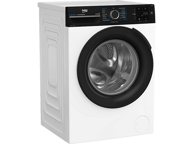 BEKO BM3WFSU39413 — Lavadora carga frontal, 9 kg, Blanco, 1400 rpm, 15 Programas, vista 4