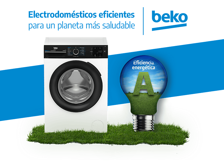 BEKO BM3WFSU39413 — Lavadora carga frontal, 9 kg, Blanco, 1400 rpm, 15 Programas, vista 10