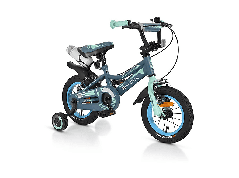BYOX Prince de 12 pulgadas — Bicicletas para niños, marco: 19 cm, Acero, gris-azul