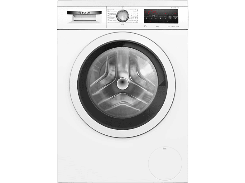 BOSCH WUU28T66ES — Lavadora carga frontal, 9kg, 14 programas, Blanco, Serie 6