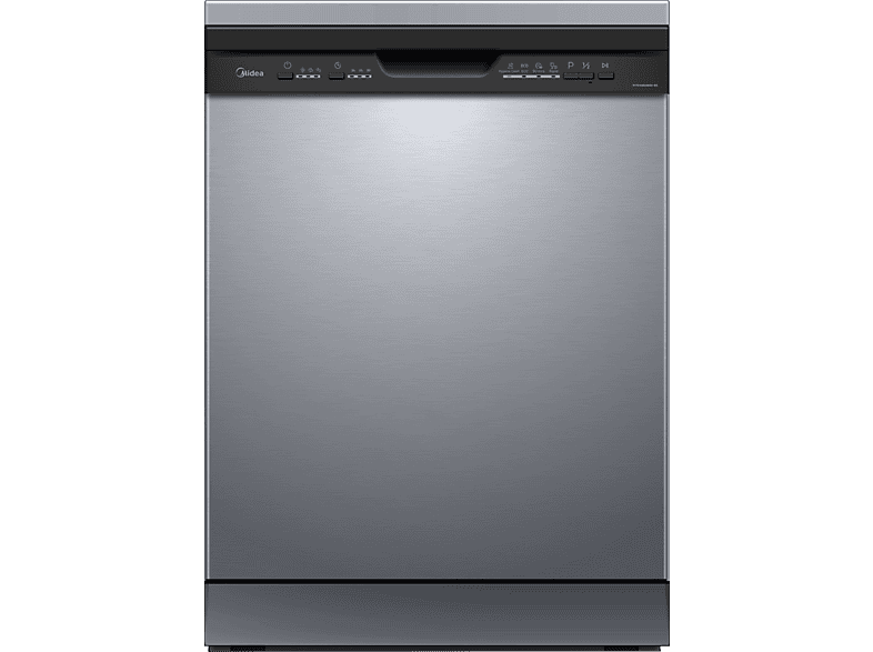 MIDEA MFD60S080X — Lavavajillas, Ancho 59.8 cm, Inox, 12 Servicios, 4 Programas