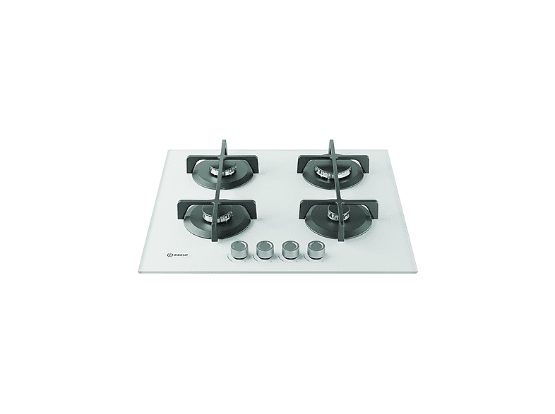 INDESIT ING 61T/WH 1 — Placa de gas, 59 cm, Blanco, 4 zone(s) zonas, vista 8