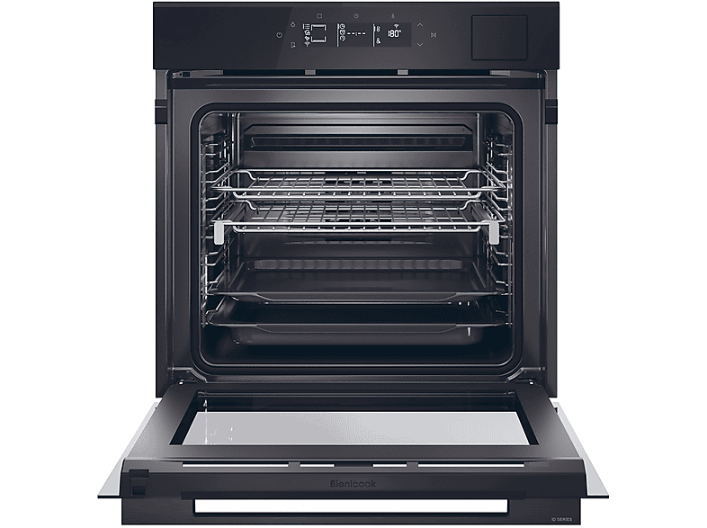 HAIER ID Series 4 H6 ID46G3SYTB — Horno a vapor, Multifunción, 60 cm, Negro, Pirolítico y por agua, vista 3