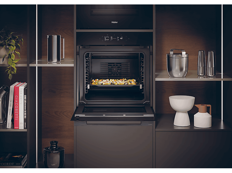 HAIER ID Series 4 H6 ID46G3SYTB — Horno a vapor, Multifunción, 60 cm, Negro, Pirolítico y por agua, vista 15