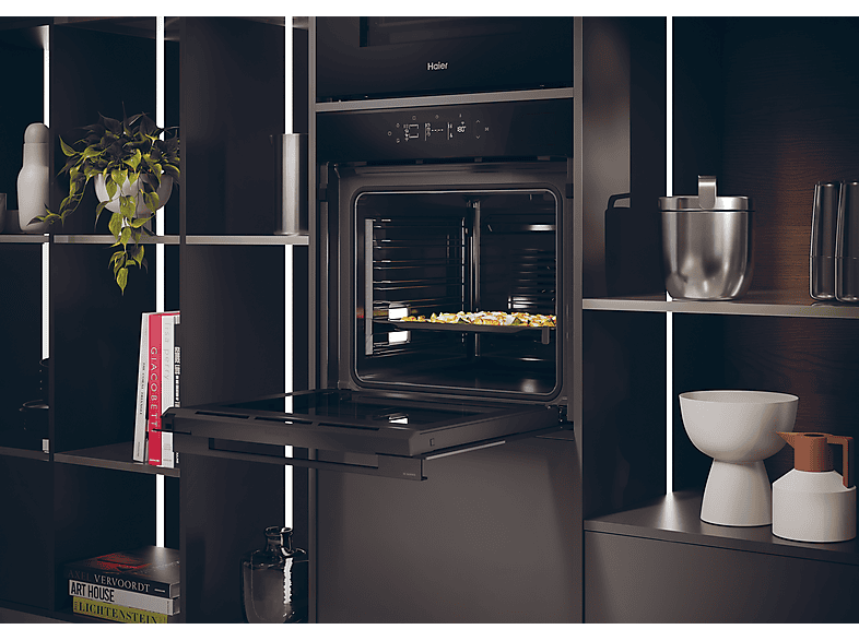 HAIER ID Series 4 H6 ID46G3SYTB — Horno a vapor, Multifunción, 60 cm, Negro, Pirolítico y por agua, vista 17
